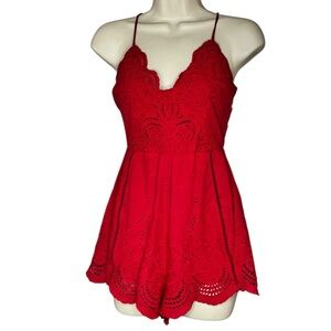 GETAWAY LACE ROMPER - SIENNA